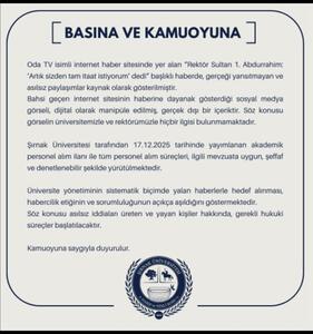 Basına ve Kamuoyuna    