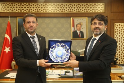 Dicle Üniversitesi Rektörü Prof. Dr. Mehmet Karakoç Rektörümüzü ziyaret etti