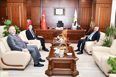 Rektörümüz Prof. Dr. Alkış, Harran Üniversitesi Rektörü Prof. Dr. Mehmet Tahir Güllüoğlu’nu ziyaret etti