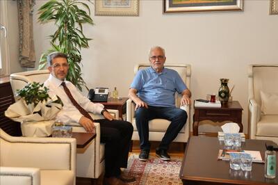 Rektörümüz Prof. Dr. Alkış, İstanbul Sabahattin Zaim Üniversitesi Rektörü Prof. Dr. Ahmet Cevat Acar ziyaret etti