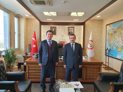 Rektörümüzden MTA Genel Müdürü Vedat Anık’a “Hayırlı Olsun” Ziyareti