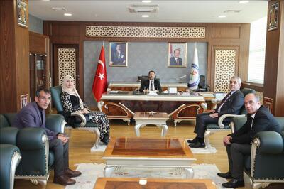 ŞESOB Başkanı Heşar Haşimoğlu Rektörümüzü ziyaret etti