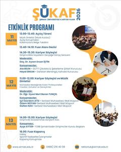 Üniversitemiz Kariyer Fuarı Programı