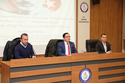 Üniversitemizde Mehmet Akif Ersoy ve İstiklal Marşı konulu panel düzenlendi
